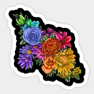 Rainbow Blooming Sticker